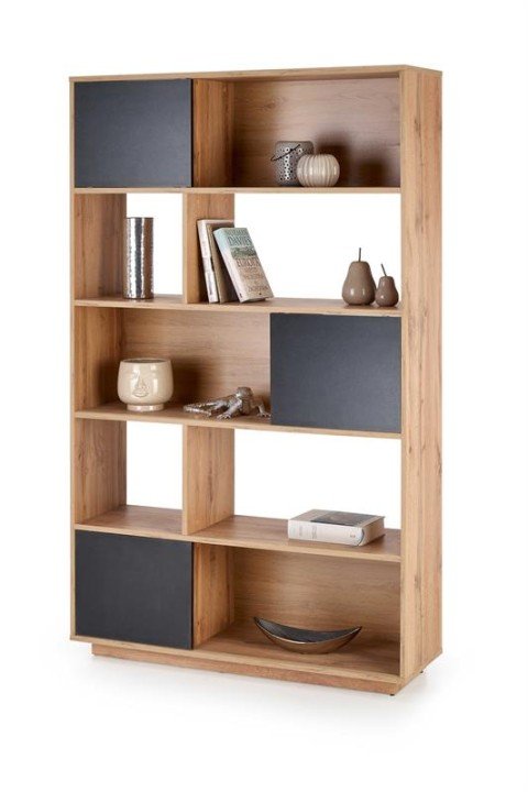 Книжкова шафа Halmar REG-23 Дуб вотан / Чорний